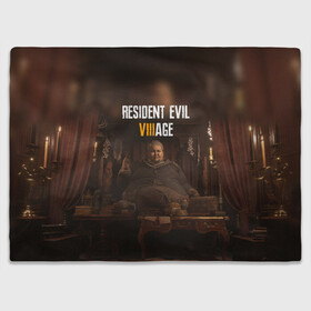 Плед 3D с принтом RESIDENT EVIL VILLAGE | РЕ ДЕРЕВНЯ (Z) в городе Новоалтайск, 100% полиэстер | закругленные углы, все края обработаны. Ткань не мнется и не растягивается | horror | resident evil | resident evil 8 | village | демитреска | деревня | леди димитреска | обитель зла | резидент эвил | ресидент евил | хоррор