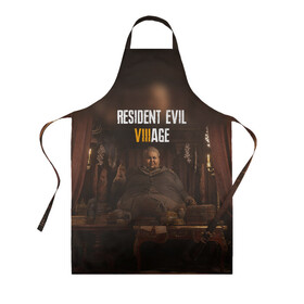 Фартук 3D с принтом RESIDENT EVIL VILLAGE | РЕ ДЕРЕВНЯ (Z) в городе Новоалтайск, 100% полиэстер | общий размер — 65 х 85 см, ширина нагрудника — 26 см, горловина — 53 см, длина завязок — 54 см, общий обхват в поясе — 173 см. Принт на завязках и на горловине наносится с двух сторон, на основной части фартука — только с внешней стороны | horror | resident evil | resident evil 8 | village | демитреска | деревня | леди димитреска | обитель зла | резидент эвил | ресидент евил | хоррор