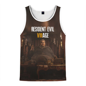 Мужская майка 3D с принтом RESIDENT EVIL VILLAGE | РЕ ДЕРЕВНЯ (Z) в городе Новоалтайск, 100% полиэстер | круглая горловина, приталенный силуэт, длина до линии бедра. Пройма и горловина окантованы тонкой бейкой | Тематика изображения на принте: horror | resident evil | resident evil 8 | village | демитреска | деревня | леди димитреска | обитель зла | резидент эвил | ресидент евил | хоррор