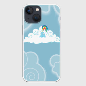 Чехол для iPhone 13 mini с принтом Rainbow in cloud в городе Новоалтайск,  |  | my little pony | дружба это чудо | единорог | единороги | май литл пони | мульт | мультфильм | облака | радуга