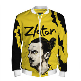 Мужской бомбер 3D с принтом ЗЛАТАН ИБРАГИМОВИЧ / ZLATAN в городе Новоалтайск, 100% полиэстер | застегивается на молнию, по бокам два кармана без застежек, по низу бомбера и на воротнике - эластичная резинка | football | sport | zlatan ibrahimovic | златан ибрагимович | милан | сборная швеции. zlatan | спорт | футбол