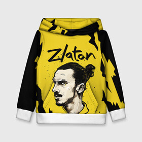 Детская толстовка 3D с принтом ЗЛАТАН ИБРАГИМОВИЧ / ZLATAN в городе Новоалтайск, 100% полиэстер | двухслойный капюшон со шнурком для регулировки, мягкие манжеты на рукавах и по низу толстовки, спереди карман-кенгуру с мягким внутренним слоем | football | sport | zlatan ibrahimovic | златан ибрагимович | милан | сборная швеции. zlatan | спорт | футбол