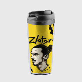 Термокружка-непроливайка с принтом ЗЛАТАН ИБРАГИМОВИЧ / ZLATAN в городе Новоалтайск, внутренняя часть — пищевой пластик, наружная часть — прозрачный пластик, между ними — полиграфическая вставка с рисунком | объем — 350 мл, герметичная крышка | Тематика изображения на принте: football | sport | zlatan ibrahimovic | златан ибрагимович | милан | сборная швеции. zlatan | спорт | футбол