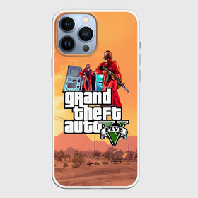 Чехол для iPhone 13 Pro Max с принтом Грабители в масках GTA V в городе Новоалтайск,  |  | 4 | 5 | five | games | grand theft auto | gta | gta v | los santos | online | rockstar | san andreas | великое авто воровство | гта | гташка | игры | логотип | лос сантос | майкл | мафия | ограбление | онлайн | пеф | рокстар | самп | сан андреас 