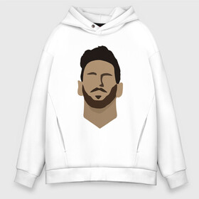 Мужское худи Oversize хлопок с принтом Messi Face в городе Новоалтайск, френч-терри — 70% хлопок, 30% полиэстер. Мягкий теплый начес внутри —100% хлопок | боковые карманы, эластичные манжеты и нижняя кромка, капюшон на магнитной кнопке | argentina | barca | barcelona | football | lionel | messi | spain | sport | аргентина | барса | барселона | гол | золотой мяч | игрок | испания | камп ноу | лионель | месси | мяч | спорт | тренер | футбол | чемпион | чемпионат