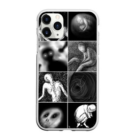 Чехол для iPhone 11 Pro Max матовый с принтом Мрачные скетчи. Плитка в городе Новоалтайск, Силикон |  | halloween | sketches | мрачное | рисунки | скетчи | страшное | ужасы | человечки
