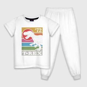 Детская пижама хлопок с принтом T-rex Dino 72 в городе Новоалтайск, 100% хлопок |  брюки и футболка прямого кроя, без карманов, на брюках мягкая резинка на поясе и по низу штанин
 | dino | rex | roar | t rex | дино | динозавр | динозавры