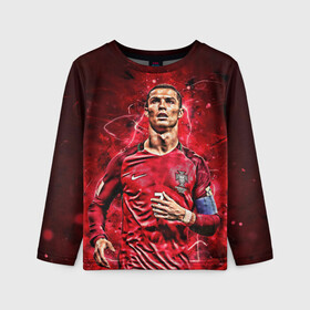 Детский лонгслив 3D с принтом Cristiano Ronaldo (Portugal) в городе Новоалтайск, 100% полиэстер | длинные рукава, круглый вырез горловины, полуприлегающий силуэт
 | 7 | cr | cr7 | cristiano | fc | fifa | footbal | juventus | madrid | portugal | real | ronaldo | soccer | криштиану | лига | мяч | мячик | поле | португалия | роналду | спорт | форма | футбол | футболист | футбольная | футбольный | чемпион |
