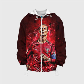 Детская куртка 3D с принтом Cristiano Ronaldo (Portugal) в городе Новоалтайск, 100% полиэстер | застежка — молния, подол и капюшон оформлены резинкой с фиксаторами, по бокам — два кармана без застежек, один потайной карман на груди, плотность верхнего слоя — 90 г/м2; плотность флисового подклада — 260 г/м2 | 7 | cr | cr7 | cristiano | fc | fifa | footbal | juventus | madrid | portugal | real | ronaldo | soccer | криштиану | лига | мяч | мячик | поле | португалия | роналду | спорт | форма | футбол | футболист | футбольная | футбольный | чемпион |