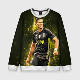 Детский свитшот 3D с принтом Cristiano Ronaldo (Juventus) в городе Новоалтайск, 100% полиэстер | свободная посадка, прямой крой, мягкая тканевая резинка на рукавах и понизу свитшота | 7 | cr | cr7 | cristiano | fc | fifa | footbal | juventus | madrid | portugal | real | ronaldo | soccer | криштиану | лига | мяч | мячик | поле | португалия | роналду | спорт | форма | футбол | футболист | футбольная | футбольный | чемпион |