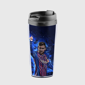 Термокружка-непроливайка с принтом Lionel Messi Barcelona 10 в городе Новоалтайск, внутренняя часть — пищевой пластик, наружная часть — прозрачный пластик, между ними — полиграфическая вставка с рисунком | объем — 350 мл, герметичная крышка | Тематика изображения на принте: 10 | argentina | barcelona | fc | fifa | footbal | leo | lionel | messi | soccer | аргентина | барселона | лео | лига | лионель | месси | мяч | мячик | поле | спорт | форма | футбол | футболист | футбольная | футбольный | чемпион