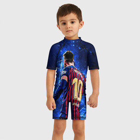 Детский купальный костюм 3D с принтом Leo Messi Лео Месси 10 в городе Новоалтайск, Полиэстер 85%, Спандекс 15% | застежка на молнии на спине | 10 | argentina | barcelona | fc | fifa | footbal | leo | lionel | messi | soccer | аргентина | барселона | лео | лига | лионель | месси | мяч | мячик | поле | спорт | форма | футбол | футболист | футбольная | футбольный | чемпион