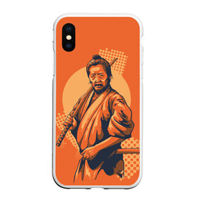 Чехол для iPhone XS Max матовый с принтом Самурай в городе Новоалтайск, Силикон | Область печати: задняя сторона чехла, без боковых панелей | боевое искусство | буси | бусидо | искусство | самурай | феодалы | япония