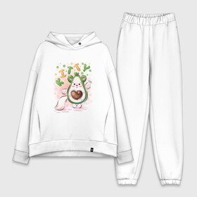 Женский костюм хлопок Oversize с принтом Авокадо Kitty в городе Новоалтайск,  |  | avocado | cute | fruit | kitty | авокадо | кот | котенок | мило | мими | ушки | фрукт