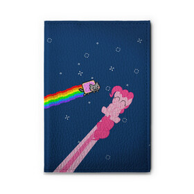 Обложка для автодокументов с принтом Nyan cat x Pony в городе Новоалтайск, натуральная кожа |  размер 19,9*13 см; внутри 4 больших “конверта” для документов и один маленький отдел — туда идеально встанут права | Тематика изображения на принте: my little pony | nyan cat | дружба это чудо | единорог | единороги | май литл пони | мульт | мультфильм | нян кэт