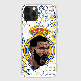 Чехол для iPhone 12 Pro Max с принтом КАРИМ БЕНЗЕМА / REAL MADRID в городе Новоалтайск, Силикон |  | Тематика изображения на принте: football | grunge. | karim mostafa benzema | real madrid | sport | брызги | карим бензема | реал мадрид | сборная франции | спорт | футбол