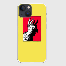 Чехол для iPhone 13 mini с принтом V  значит победа в городе Новоалтайск,  |  | Тематика изображения на принте: жест | знак | пальцы | распальцовка | символика | театр теней | тень