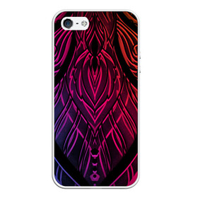 Чехол для iPhone 5/5S матовый с принтом Фиолетовый узор 3D в городе Новоалтайск, Силикон | Область печати: задняя сторона чехла, без боковых панелей | абстракция | зеркальное | илюстрация | искуство | культура | минимализм | текстура | узор