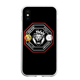 Чехол для iPhone XS Max матовый с принтом Хищник  в городе Новоалтайск, Силикон | Область печати: задняя сторона чехла, без боковых панелей | бойцовскийклуб | клуб | лев | майкоп | хищник