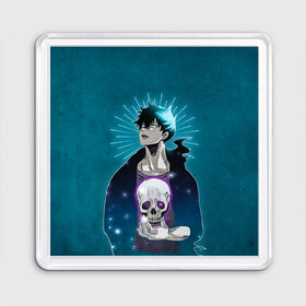 Магнит 55*55 с принтом Jin-Woo and skull в городе Новоалтайск, Пластик | Размер: 65*65 мм; Размер печати: 55*55 мм | blade dancer | cha hae in | solo leveling | solo leveling manga | sung jin woo | аниме | манга | поднятие уровня | поднятие уровня в одиночку | поднятие уровня в одиночку аниме | поднятие уровня в одиночку манга | сон джин ву