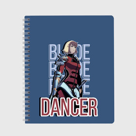 Тетрадь с принтом Blade Dancer Cha в городе Новоалтайск, 100% бумага | 48 листов, плотность листов — 60 г/м2, плотность картонной обложки — 250 г/м2. Листы скреплены сбоку удобной пружинной спиралью. Уголки страниц и обложки скругленные. Цвет линий — светло-серый
 | Тематика изображения на принте: blade dancer | cha hae in | solo leveling | solo leveling manga | sung jin woo | аниме | манга | поднятие уровня | поднятие уровня в одиночку | поднятие уровня в одиночку аниме | поднятие уровня в одиночку манга | сон джин ву