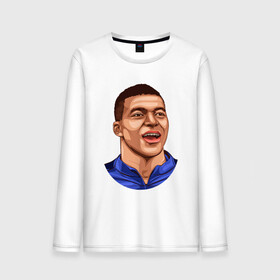Мужской лонгслив хлопок с принтом КИЛИАН МБАППЕ / KYLIAN MBAPPE в городе Новоалтайск, 100% хлопок |  | Тематика изображения на принте: football | kylian mbapp lottin | sport | килиан мбаппе | пари сен жермен | сборная франции. | спорт | футбол