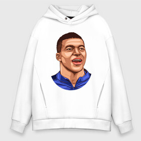Мужское худи Oversize хлопок с принтом КИЛИАН МБАППЕ / KYLIAN MBAPPE в городе Новоалтайск, френч-терри — 70% хлопок, 30% полиэстер. Мягкий теплый начес внутри —100% хлопок | боковые карманы, эластичные манжеты и нижняя кромка, капюшон на магнитной кнопке | Тематика изображения на принте: football | kylian mbapp lottin | sport | килиан мбаппе | пари сен жермен | сборная франции. | спорт | футбол