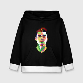 Детская толстовка 3D с принтом Paulo Dybala Pop Art в городе Новоалтайск, 100% полиэстер | двухслойный капюшон со шнурком для регулировки, мягкие манжеты на рукавах и по низу толстовки, спереди карман-кенгуру с мягким внутренним слоем | art | champion | dybala | football | form | institute | juventus | palermo | paulo | player | pop | soccer | uniform | дибала | институто | легенда | палермо | пауло | форма | футбол | футбола | футболист | чемпион | ювентус