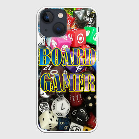 Чехол для iPhone 13 mini с принтом Board Gamer | Настольщик в городе Новоалтайск,  |  | board gamer | board games | games | игры | кубики | настольные игры | настольщик