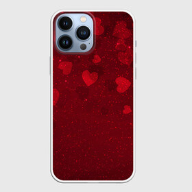 Чехол для iPhone 13 Pro Max с принтом КРАСНЫЕ СЕРДЕЧКИ | HEART (Z) в городе Новоалтайск,  |  | affection | cardiac | fondness | heart | love | loving | любимая | любмый | любовь | любоф | любофф | любофь | надписи | надпись | сердечко | сердце | сердцевина | сердчишко