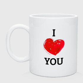 Кружка керамическая с принтом I LOVE YOU | HEART (Z) в городе Новоалтайск, керамика | объем — 330 мл, диаметр — 80 мм. Принт наносится на бока кружки, можно сделать два разных изображения | affection | cardiac | fondness | heart | i love you | love | loving | другу | любимая | любмый | любовь | любоф | любофф | любофь | надписи | надпись | подарок | подруге | сердечко | сердце | сердцевина | сердчишко | я тебя люблю