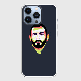 Чехол для iPhone 13 Pro с принтом Карим Бензема. Поп арт в городе Новоалтайск,  |  | Тематика изображения на принте: benzema | champion | football | form | karim | lyon | madrid | player | real | soccer | uniform | арт | бензема | карим | легенда | лион | мадрид | поп | реал | форма | футбол | футбола | футболист | чемпион