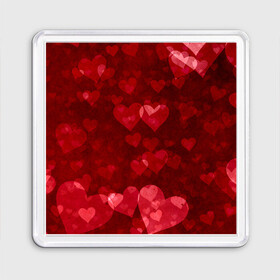 Магнит 55*55 с принтом СЕРДЕЧКИ | HEARTS (Z) в городе Новоалтайск, Пластик | Размер: 65*65 мм; Размер печати: 55*55 мм | Тематика изображения на принте: affection | cardiac | fondness | heart | love | loving | любимая | любимый | любовь | любоф | любофф | любофь | надписи | надпись | сердечко | сердце | сердцевина | сердчишко
