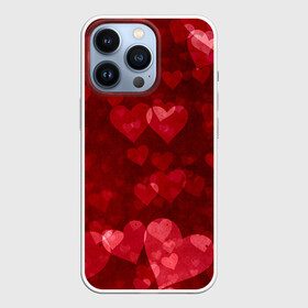 Чехол для iPhone 13 Pro с принтом СЕРДЕЧКИ | HEARTS (Z) в городе Новоалтайск,  |  | Тематика изображения на принте: affection | cardiac | fondness | heart | love | loving | любимая | любимый | любовь | любоф | любофф | любофь | надписи | надпись | сердечко | сердце | сердцевина | сердчишко