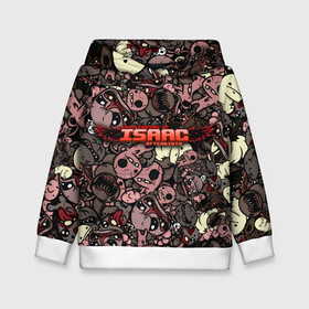 Детская толстовка 3D с принтом Binding of Isaac Stickerbomb в городе Новоалтайск, 100% полиэстер | двухслойный капюшон со шнурком для регулировки, мягкие манжеты на рукавах и по низу толстовки, спереди карман-кенгуру с мягким внутренним слоем | afterbirth | art | boss | game | gaming | pattern | roguelike | rpg | steam | stickerbombing | the binding of isaac | арт | графика | жертвоприношение исаака | игра | изаак | иллюстрация | паттерн | рисунки | рисунок | рогалик | стикербомбин