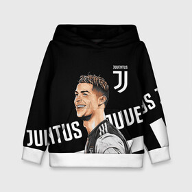 Детская толстовка 3D с принтом КРИШТИАНУ РОНАЛДУ / JUVENTUS в городе Новоалтайск, 100% полиэстер | двухслойный капюшон со шнурком для регулировки, мягкие манжеты на рукавах и по низу толстовки, спереди карман-кенгуру с мягким внутренним слоем | cristiano ronaldo | football | juventus | sport | криштиану роналду | минимализм. | сборная португалии | спорт | футбол | ювентус