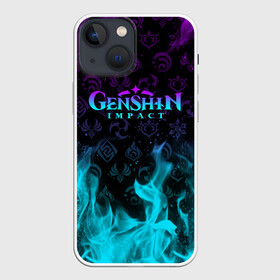 Чехол для iPhone 13 mini с принтом GENSHIN IMPACT НЕОНОВЫЙ ОГОНЬ в городе Новоалтайск,  |  | amber | anime | genshin impact | girl | jean | lisa | paimon | xiao | zelda | анемо | аниме | геншен импакт | геншин импакт | геншин эмпакт | геншинимпакт | девушка | игры | кли | лиза | паймон | пеймон | персонажи | сяо | тян