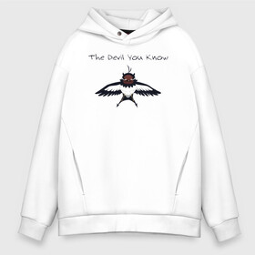 Мужское худи Oversize хлопок с принтом The Devil You Know в городе Новоалтайск, френч-терри — 70% хлопок, 30% полиэстер. Мягкий теплый начес внутри —100% хлопок | боковые карманы, эластичные манжеты и нижняя кромка, капюшон на магнитной кнопке | asta | black bulls | black clover | quartet knights | yuno | акума | аниме | аста | блэк кловер | буракку куро:ба | демон | королевство клевера | король магов | лихт | магна | манга | пятилистник | черный бык | чёрный клев