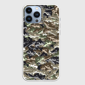 Чехол для iPhone 13 Pro Max с принтом Камуфляж для рыбака в городе Новоалтайск,  |  | Тематика изображения на принте: камо | окунь | паттерн | рыба | рыбак | рыбалка | рыбацкая | рыбки | хаки
