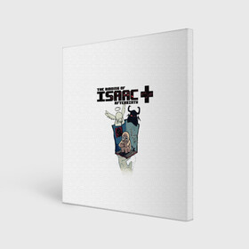 Холст квадратный с принтом Игра про Исаака в городе Новоалтайск, 100% ПВХ |  | action | the binding of isaac | ангел и демон | детская игра | исаак | компьютерная игра | мультяшки | шутер | экшен