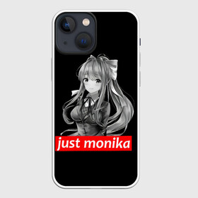 Чехол для iPhone 13 mini с принтом Just Monika в городе Новоалтайск,  |  | anime | game | games | monika | natsuki | sayori | yuri | аниме | визуальный роман | доки доки | игра | игры | литературный клуб | моника | нацуки | саёри | юри