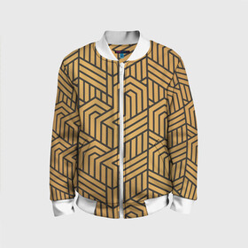 Детский бомбер 3D с принтом ВЕЛИКИЙ ГЕТСБИ LUXERY VINTAGE в городе Новоалтайск, 100% полиэстер | застегивается на молнию, по бокам два кармана без застежек, мягкие манжеты, по низу бомбера и на воротнике — эластичная резинка | 3d | 3d плиты | 3д | 3д плиты | 3д текстура | 3д узор | luxery | вектор | великий гетсби | винтаж | винтажная роскошь | гетсби | золото | лакшери | медь | паттерн | ретро | рисунок | роскошь | текстура | узор