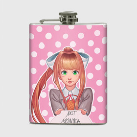 Фляга с принтом Monika Pop Art в городе Новоалтайск, металлический корпус | емкость 0,22 л, размер 125 х 94 мм. Виниловая наклейка запечатывается полностью | anime | game | games | monika | natsuki | sayori | yuri | аниме | визуальный роман | доки доки | игра | игры | литературный клуб | моника | нацуки | саёри | юри