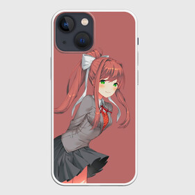 Чехол для iPhone 13 mini с принтом Арт Моника в городе Новоалтайск,  |  | anime | game | games | monika | natsuki | sayori | yuri | аниме | визуальный роман | доки доки | игра | игры | литературный клуб | моника | нацуки | саёри | юри