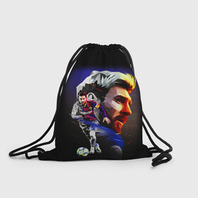 Рюкзак-мешок 3D с принтом ЛИОНЕЛЬ МЕССИ / LIONEL MESSI в городе Новоалтайск, 100% полиэстер | плотность ткани — 200 г/м2, размер — 35 х 45 см; лямки — толстые шнурки, застежка на шнуровке, без карманов и подкладки | argentina | barcelona | football | lionel andrs messi | sport | uefa | аргентина | барселона | лионель месси | спорт | уефа. | футбол