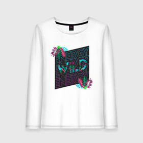 Женский лонгслив хлопок с принтом WILD ENERGY в городе Новоалтайск, 100% хлопок |  | pink | purple | summer | градиент | джунгли | заряд | зелень | лесной | летний принт | лето | листья папоротника | пальмовые листья | пальмы | папоротник | свежий | тренд | тропики | тропический | энергия | яркий