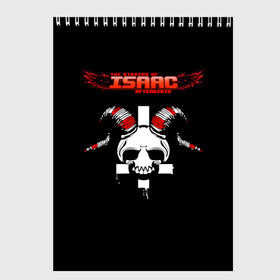 Скетчбук с принтом The Binding of Isaac, Skull  в городе Новоалтайск, 100% бумага
 | 48 листов, плотность листов — 100 г/м2, плотность картонной обложки — 250 г/м2. Листы скреплены сверху удобной пружинной спиралью | skull | the binding of isaac | айзек | аркады | жертвоприношение айзека | жертвоприношение исаака | исаак | крест | логотипы игр | монстры | персонажи игр | череп