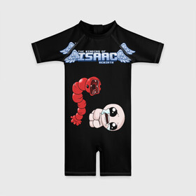 Детский купальный костюм 3D с принтом The Binding of Isaac, monster в городе Новоалтайск, Полиэстер 85%, Спандекс 15% | застежка на молнии на спине | the binding of isaac | айзек | аркады | жертвоприношение айзека | жертвоприношение исаака | исаак | логотипы игр | монстры | персонажи игр
