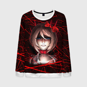 Мужской свитшот 3D с принтом Literature Club Саёри в городе Новоалтайск, 100% полиэстер с мягким внутренним слоем | круглый вырез горловины, мягкая резинка на манжетах и поясе, свободная посадка по фигуре | anime | doki doki literature club | monika | natsuki | sayori | yuri | аниме | доки доки | доки доки литературный клуб | моника | нацуки | саёри | юри