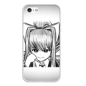 Чехол для iPhone 5/5S матовый с принтом Doki Doki Literature Club в городе Новоалтайск, Силикон | Область печати: задняя сторона чехла, без боковых панелей | anime | doki doki literature club | monika | natsuki | sayori | yuri | аниме | доки доки | доки доки литературный клуб | моника | нацуки | саёри | юри